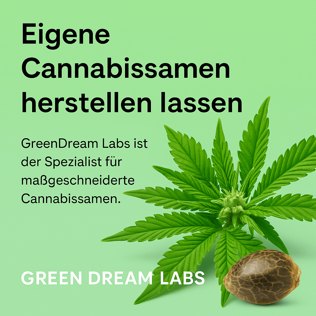 Eigene Cannabissamen herstellen lassen mit GreenDream Labs, Spezialist für maßgeschneiderte Cannabissamen